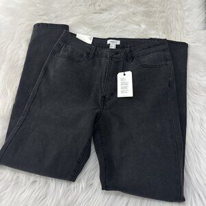Forever 21 NWT mid rise skinny jeans black 28 stretch